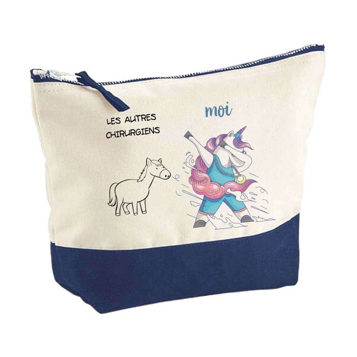 Trousse de maquillage - PLANETEE - Chirurgiens Les Autres vs Moi - Grand format - Coton - Impression HD - Fabriquée en France