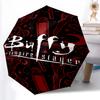 Buffy the Vampire Slayer1 Print Automatic Umbrella, 8 Rib Iron Frame, Plastic Handle, Suitable for Outdoor Travel &Daily , Ideal Gift