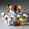 Очаровательный набор из 12 фигурок Peanuts Чарли Браун Снупи Люси Франклин для украшения торта