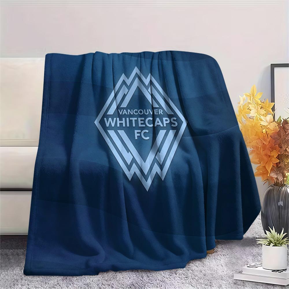 Vancouver Whitecaps Football Club Flannel Blanket, High quality Comfortable for All Seasons, Home Decor, Warmth and Comfort