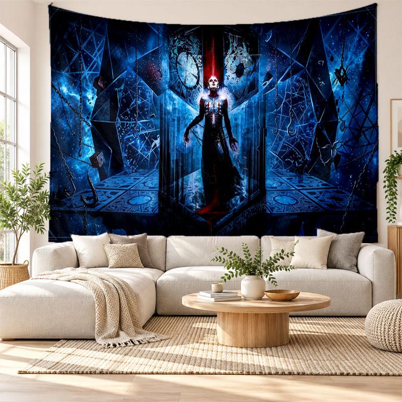 Hellraiser Pinhead Wall Tapestry Home Decor Hanging Cloth Art Background Tapestry for Bedroom