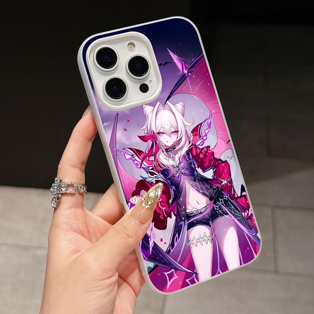 HSR Thelema Jelly Двухслойный Белый Чехол для Мобильного Телефона для iPhone 17 16 15 14 13 12 11 Air Pro Max Plus Защитный