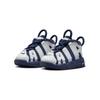 Nike Air More Uptempo Удобные Легкие Защита от ударов Износостойкие Низкие Кроссовки для ходьбы Детская обувь Бело-синие FV5368-100