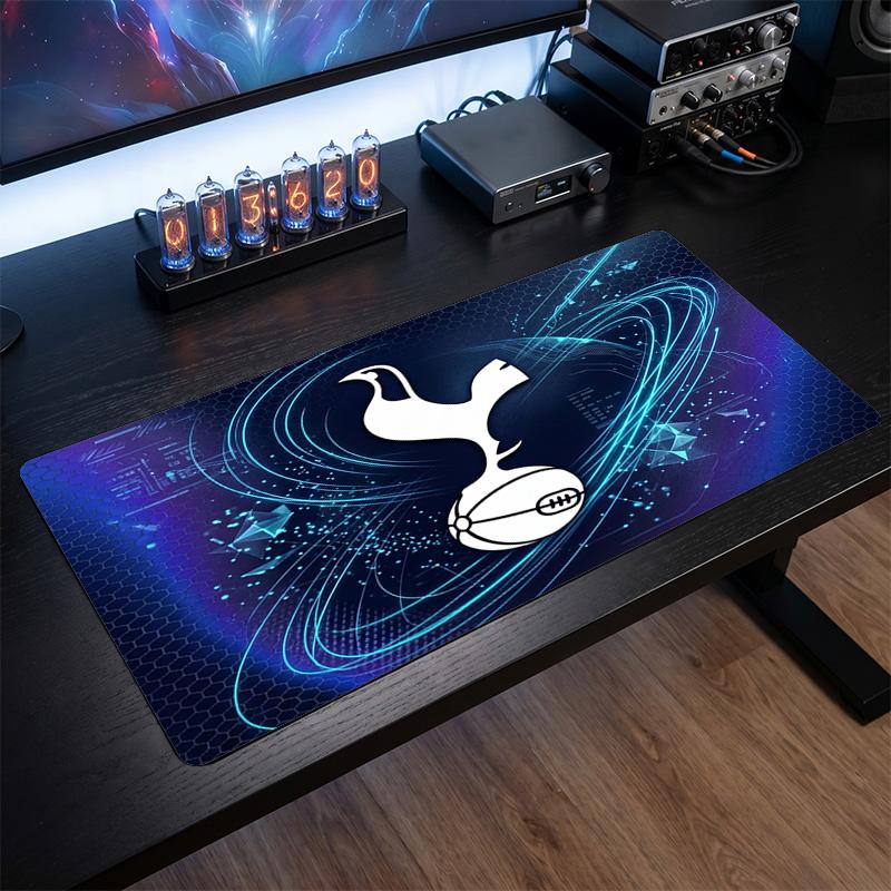 Большой коврик для мыши с принтом Tottenham Hotspur, нескользящий мягкий резиновый игровой коврик для стола, декор для офисного ноутбука, компьютера