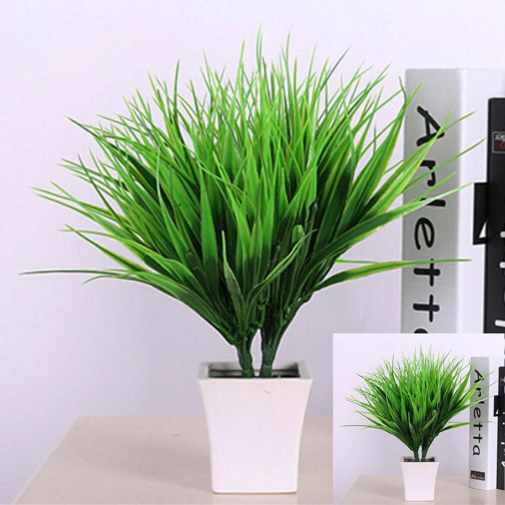 Monoceros Искусственные Поддельные Пластиковые Зеленая Трава Растение Цветы Офис Дом Сад Декор