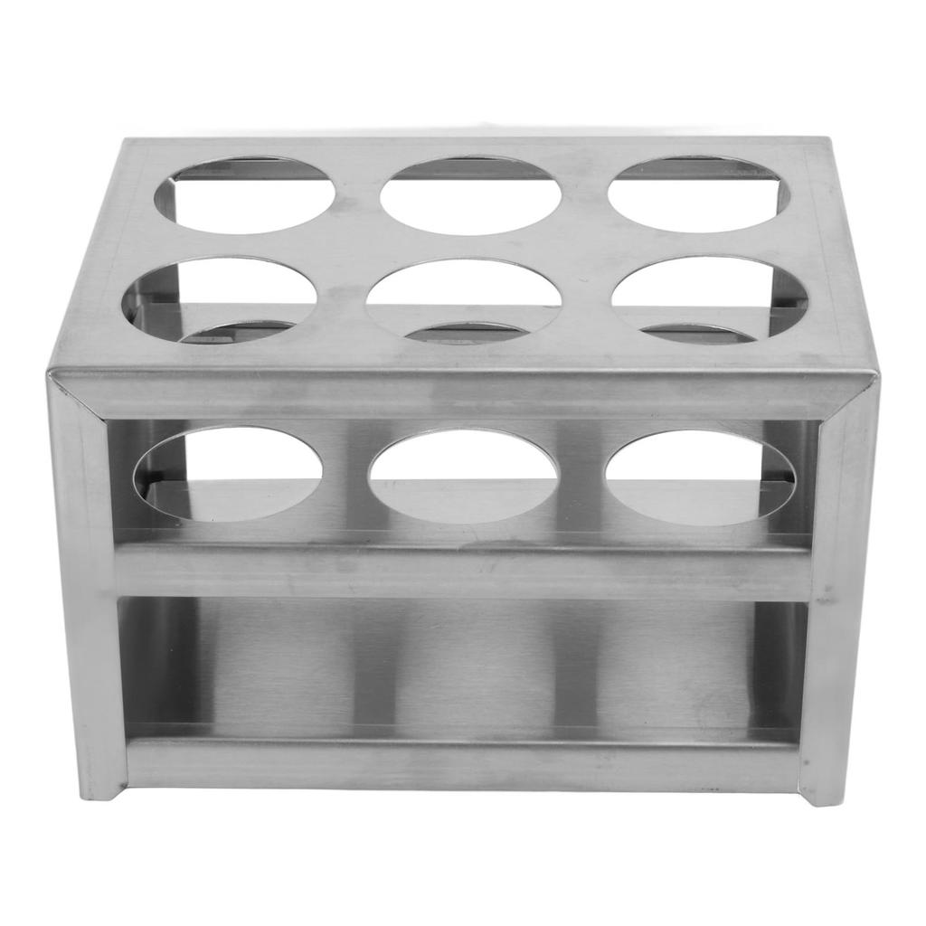 Test Tube Holder 304 Stainless Steel 6 Hole 3 Layer Laboratory Stand Rack for 32mm Tubes