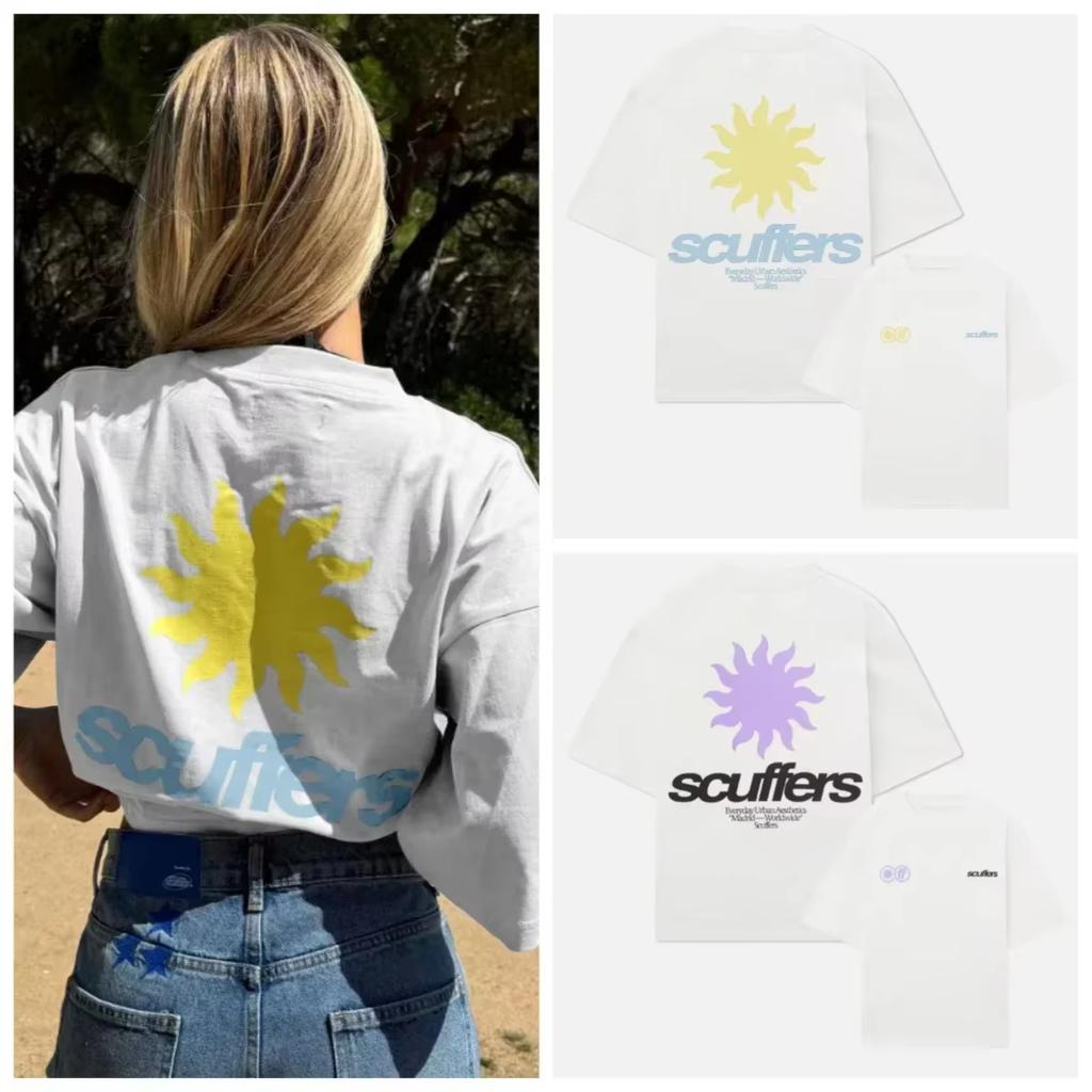 2025 Южная Америка Новые Модные Принтованные Шлепанцы Мужские и Женские Футболка для Серфинга и Отпуска Роскошные Бренды Уличный Стиль Короткий Рукав Унисекс Топ