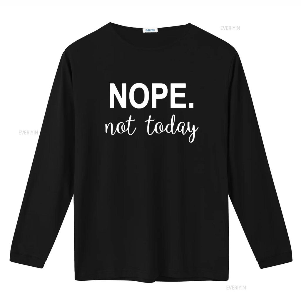 Womens Nope Not Today T Shirt Black Small vintage Washed Soft Versatile designer clothes graphic streetwear homme Unisex
