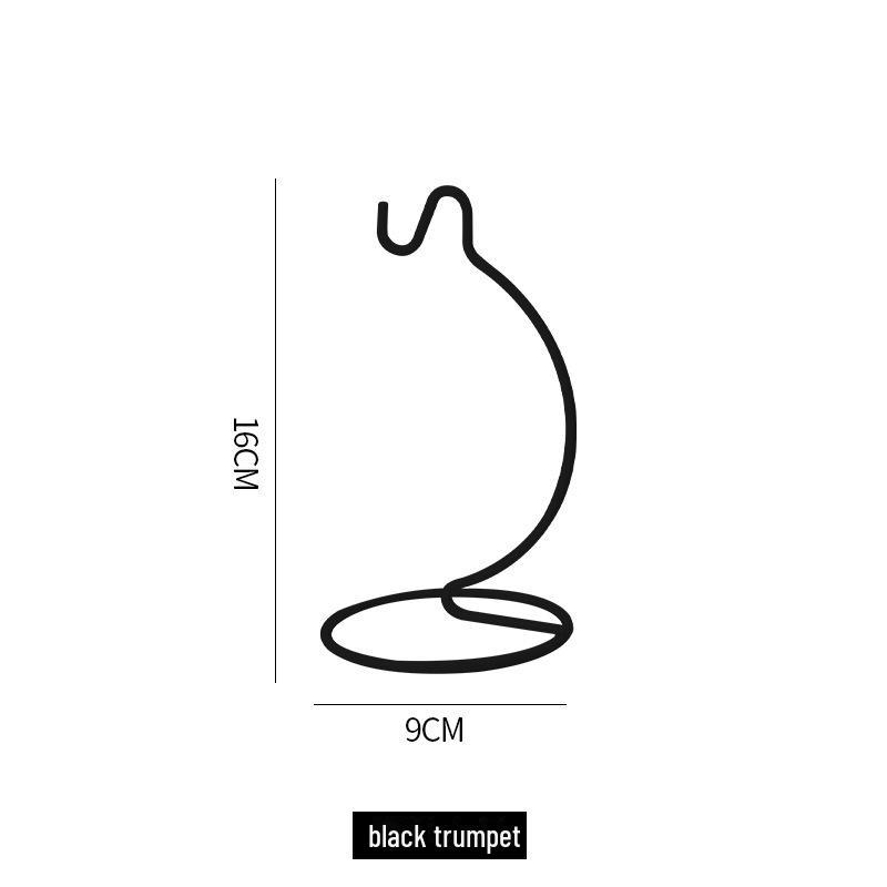 Micro Landscape Glass Hanging Bottle with Iron Hook and Rack for Ecological Plant Display