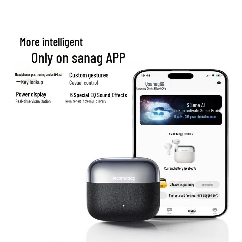 Беспроводные Bluetooth-наушники SANAG T20S