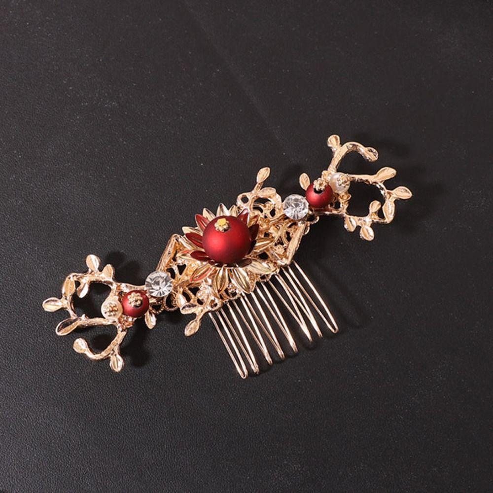 Hair Combs Butterfly Tassel Bridal Wedding Jewelry Set Chinese Style Crown Hair Stick Earrings