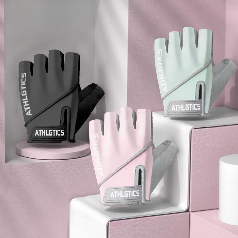 Женские спортивные и фитнес-перчатки, противоизносные щитки для запястий, турник, железные тренировки, бег, вращение, антикокон, дышащие, противоскользящие.