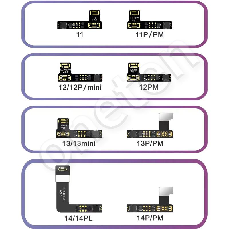 Шлейф аккумулятора AY A108 для iPhone 11 12 14 15 Pro MAX 13 Mini, для чтения/записи/предупреждения/ремонта аккумуляторов, мягкий плоский кабель, без разборки