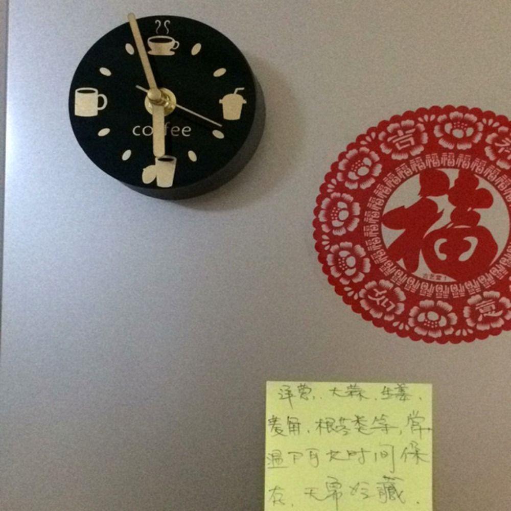 Creative Refrigerator Sticker Portable Fridge Magnet Crafts Refrigerator Clock Living Room