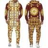 Золотой Пномпень, мужской спортивный костюм с 3D принтом в стиле хип-хоп, толстовка с длинными рукавами, брюки, костюм, весенне-осенний мужской комплект спортивной одежды для бега