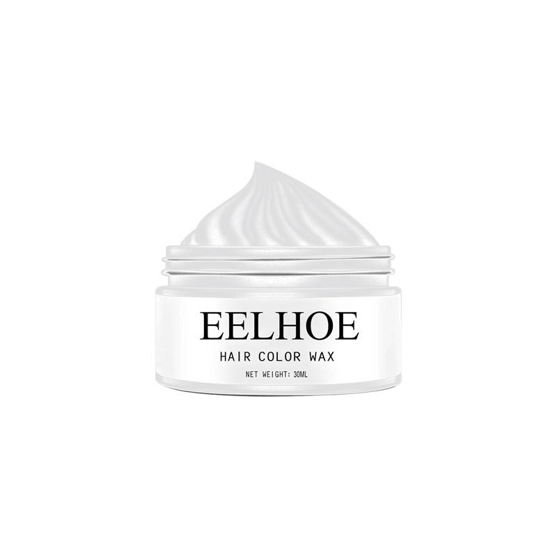 EELHOE Temporary Hair Wax 6 Color Colorful Hair Wax Clay Natural Color Non-toxic Harmless One-time Easy Dyeing