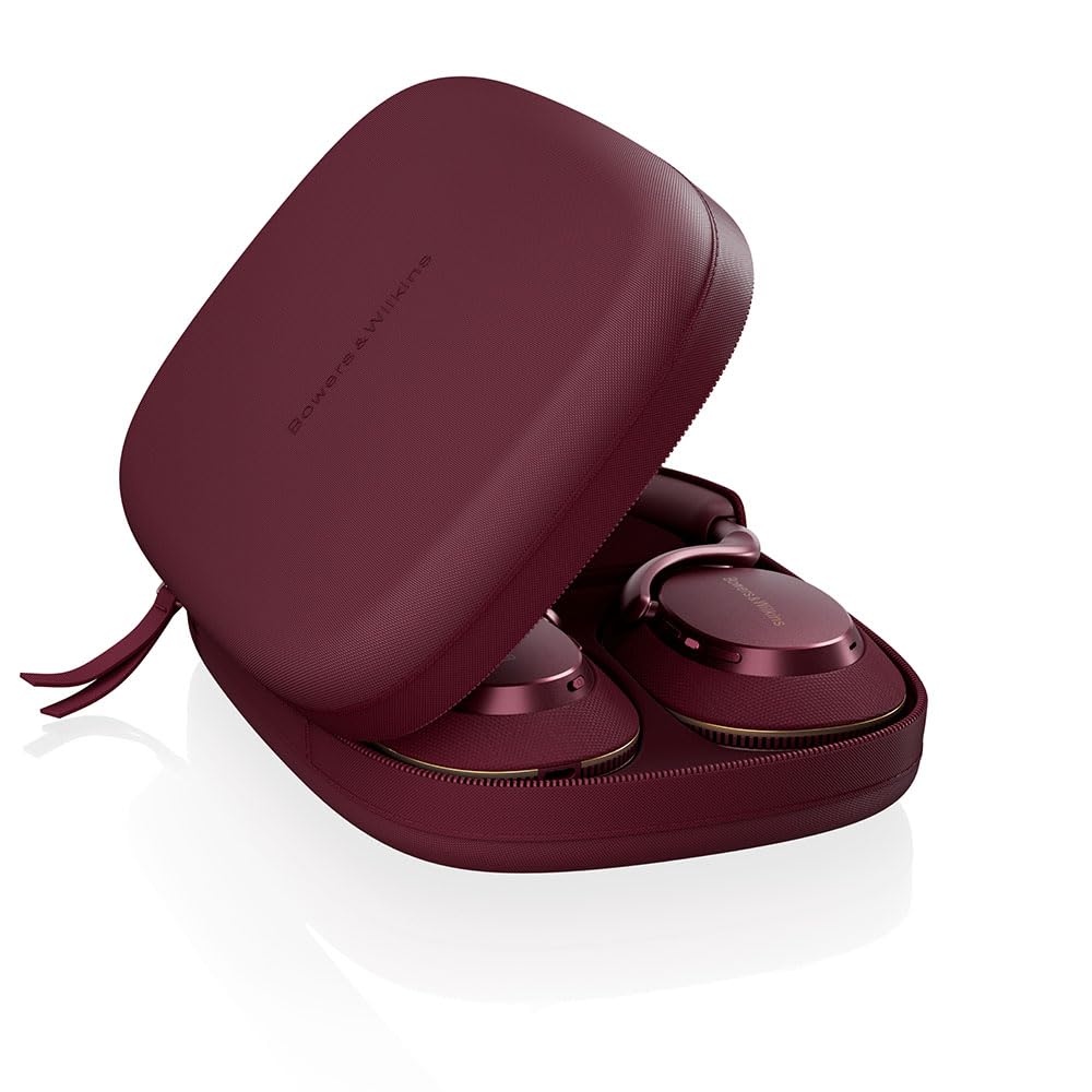 Bowers Wilkins PX7 S3 Беспроводные с шумоподавлением Без потерь Мультипоинт 40-мм Динамические Возможно проводное использование без потерь & (Винтажный бордовый) Наушники Шумоподавление, Воспроизведение,