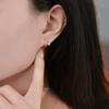 Love Earrings Are Exquisite and Compact Earrings for Women Texture Geometric Lines Light Luxury High-end