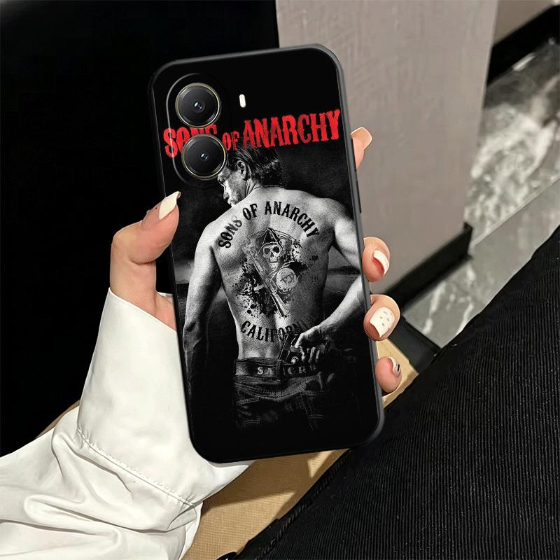 Мягкий чехол для телефона Сыны Анархии для Xiaomi Poco X5 X6 X7 X8 Pro Max X3 F7 F8 Ultra M8 M7 M6 M5 Redmi 15 15C 14C 13C 12C X4 F6