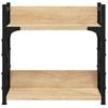 Printer Stand with 2 Shelves Sonoma Oak Finish 40 x 20 x 40 cm Engineered Wood