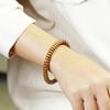 Sandalwood Exquisite Straight-Cut Bracelet for Men & Women, Tablet Beads, Buddhist Hand-Twisted Single Circle