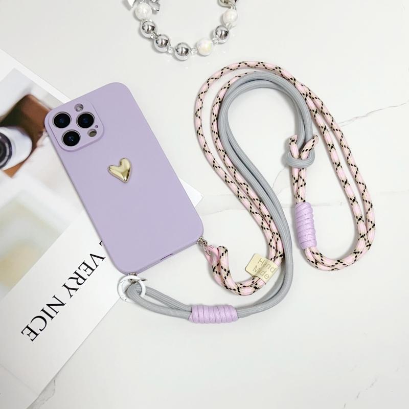 Чехол-кошелек на шею для Xiaomi 15T Mi 17 Pro Max Redmi 15 15C Note 14 Pro Plus 14C 14T Ремешок Ударопрочный Защита от потери Любовь Чехол