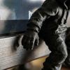 Hooded Climber Monitor Decor Black 3D Printed Pen Holder Figurine Desk Ornament for Gaming Setup 3D Printing Room Decor