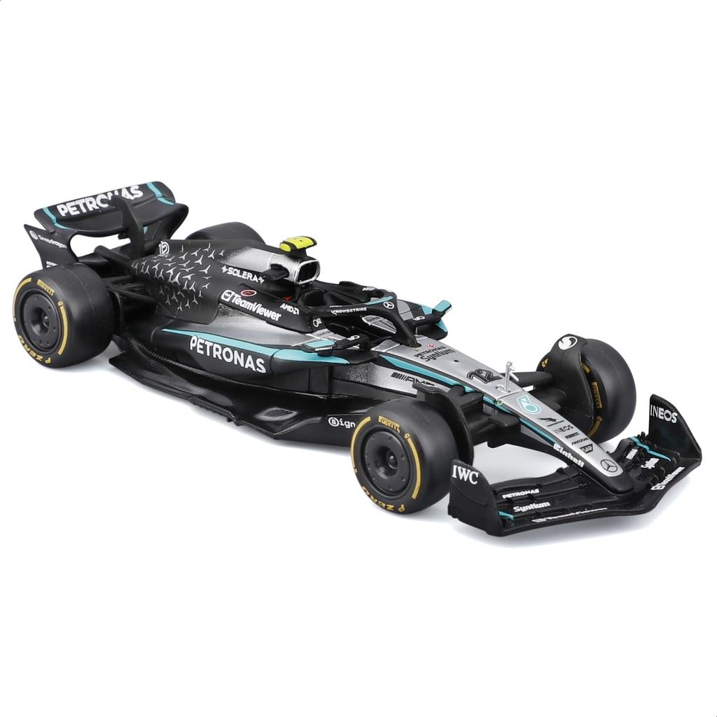 Bburago Модель 2025 года F1 Mercedes AMG Petronas F1 W16 Команда Андреа Кими Антонелли Гран-при Австралии Гонка Спортивный автомобиль Миниатюра Литая модель Готовый продукт