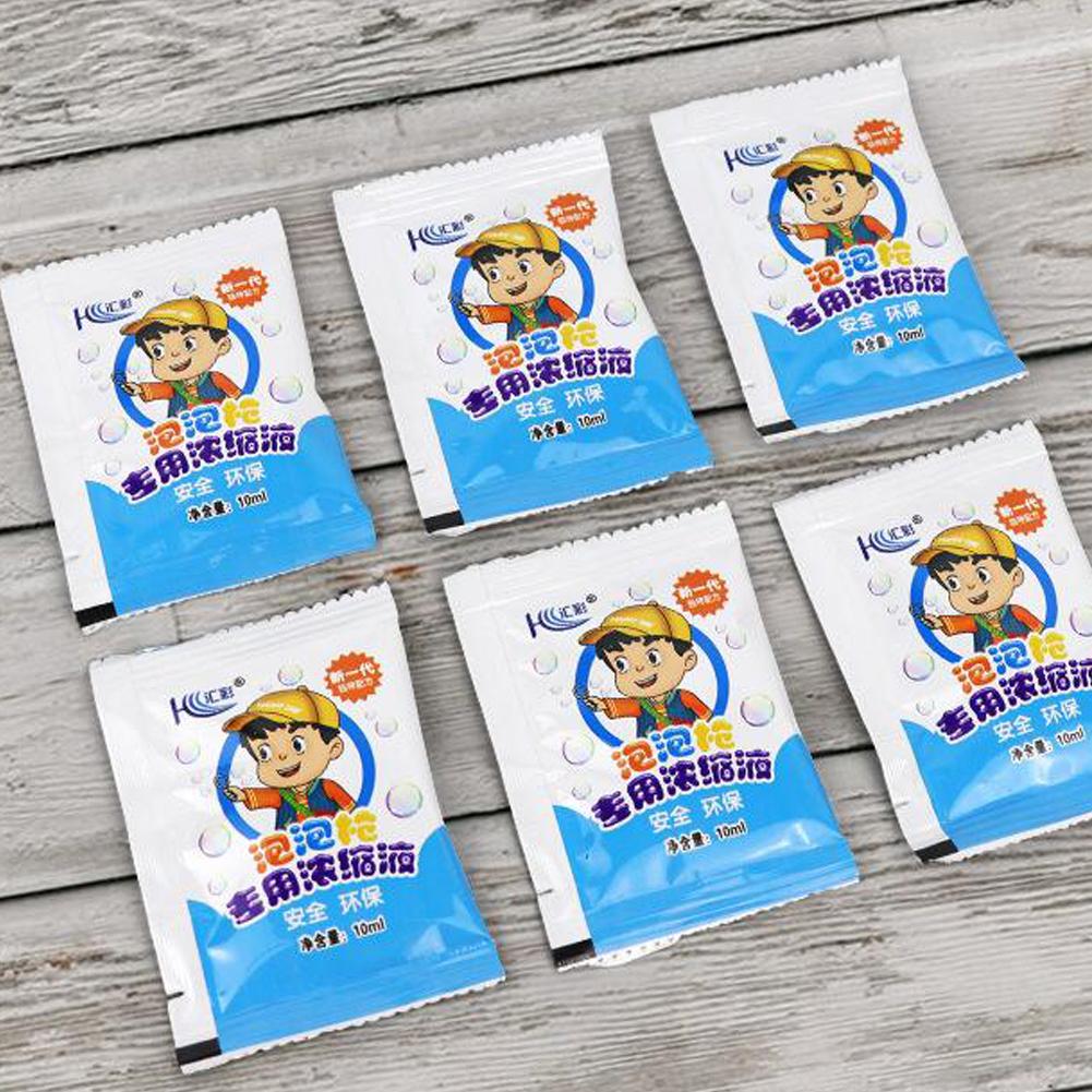 10/50/100pcs Bubble Liquid Non-toxic 10ml Concentrated Bubble Solution Odorless Safety Water  Accessory Bubble Gun Supplies