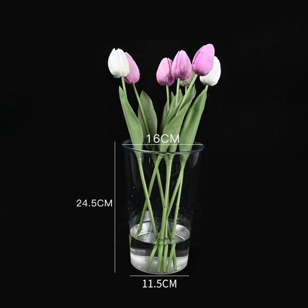 Acrylic Flower Vase Modern Deep Water Flower Pot Household Flower Bucket  Living Room