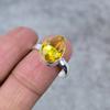 Citrine Gemstone Handmade 925 Sterling Silver Jewelry Ring Size 7 M-277
