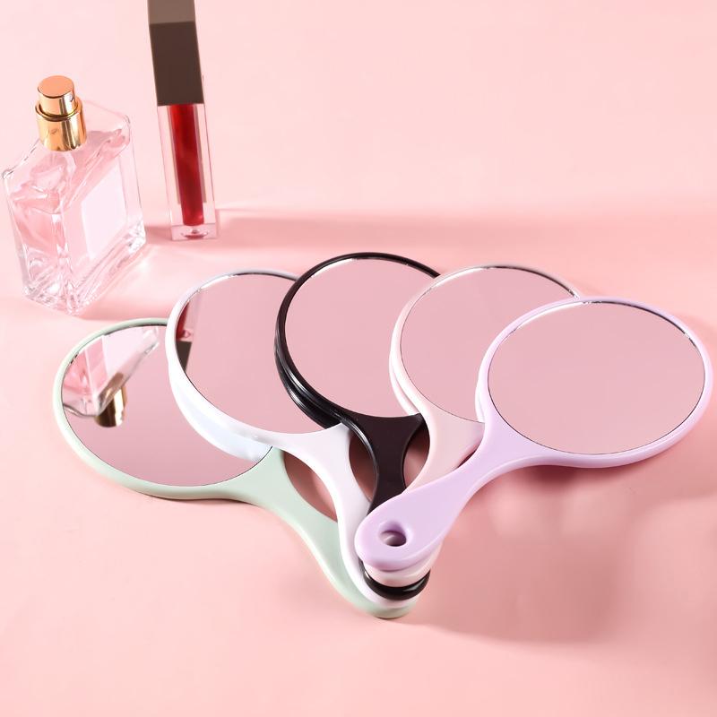 Handheld Makeup Mirror Round Makeup Vanity Mirror With Handle Hand Mirror Spa Salon Compact Mirrors Cosmetic Mirrors For Women