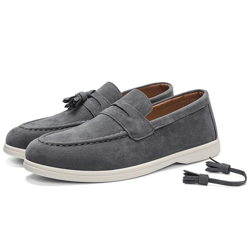 Lazy Slip On Mens Casual Shoes With Durable Pu Upper For Summer Walking Comfort