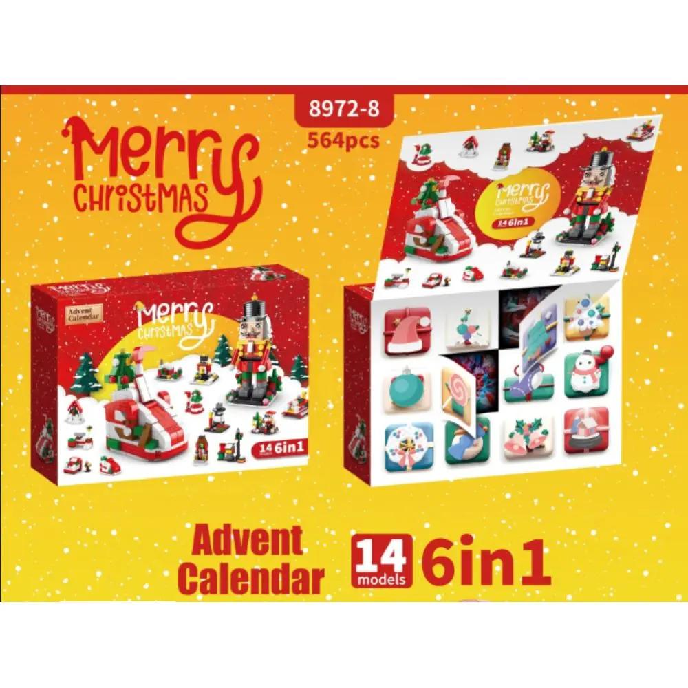 24 года 6 в 1 обновленная рождественская серия строительных блоков набор творческий зимний деревенский дом DIY кирпичи игрушки для детей рождественский подарок