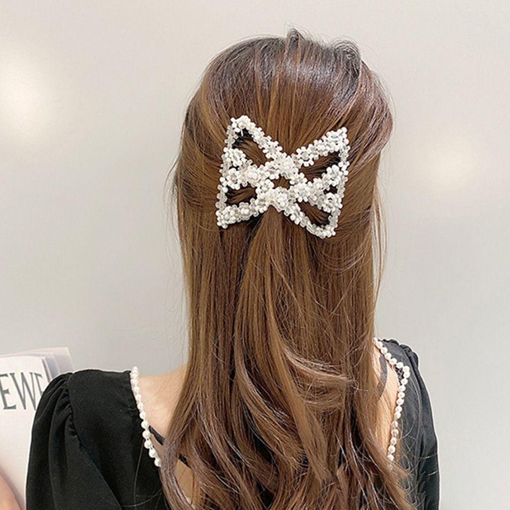 Plastic Double Side Bun Butterfly Fancy Clip Combs New Hair Accessories  Women