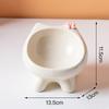 Милая керамическая миска для питомца Приподнятая миска для кошки Защищает шейные позвонки Товары для питомцев