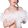 Natural Feather Boa Turkey Feather Apparel Fabric Multipurpose Feather Scarf  Cosplay