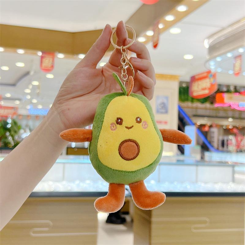 Мультяшный брелок-подвеска в виде авокадо, плюшевая игрушка, кукла, сумка, подарок