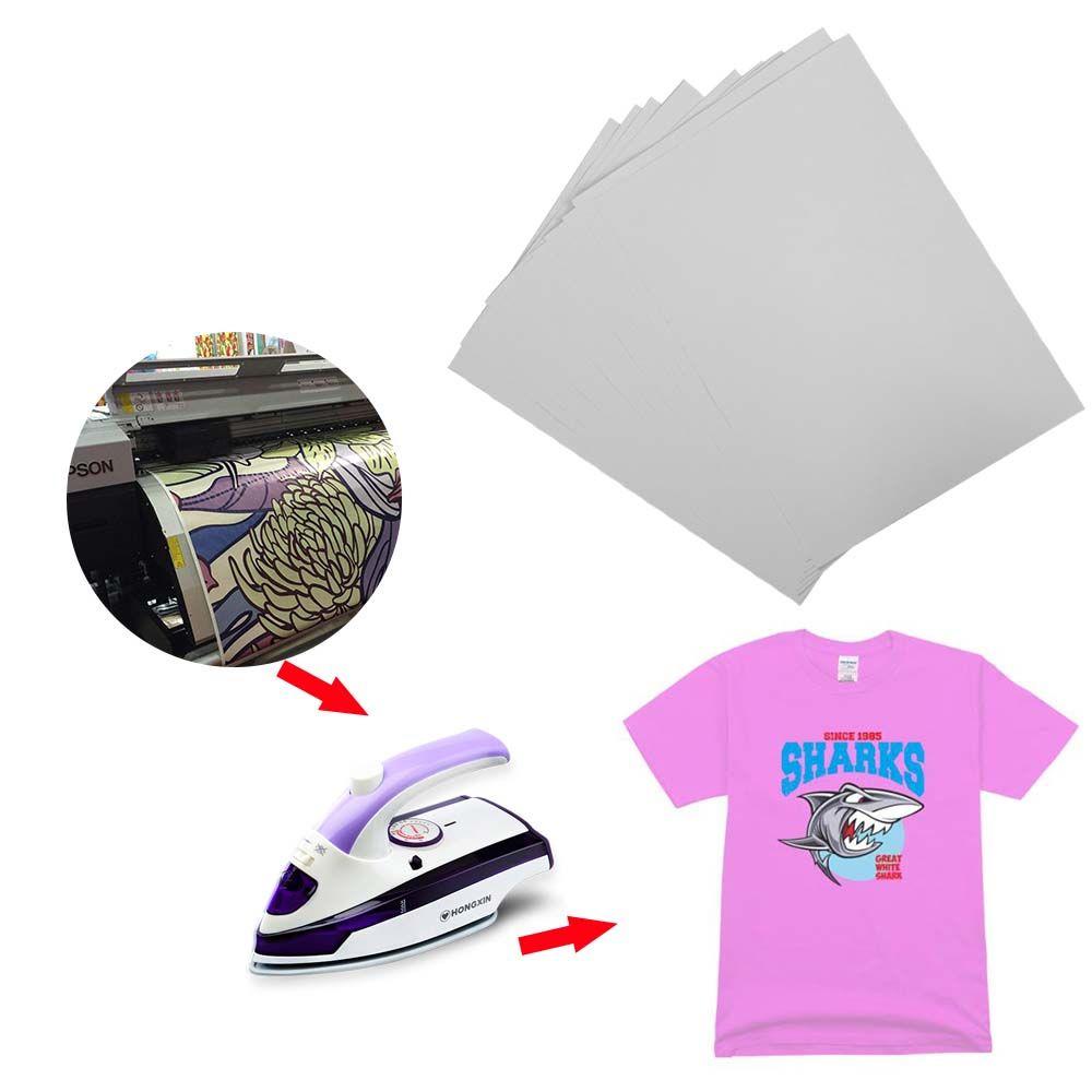 A4 10Pcs Handmade Sewing Stickers Crafts Sewing Heat Transfer Paper Iron-On Paper Patches