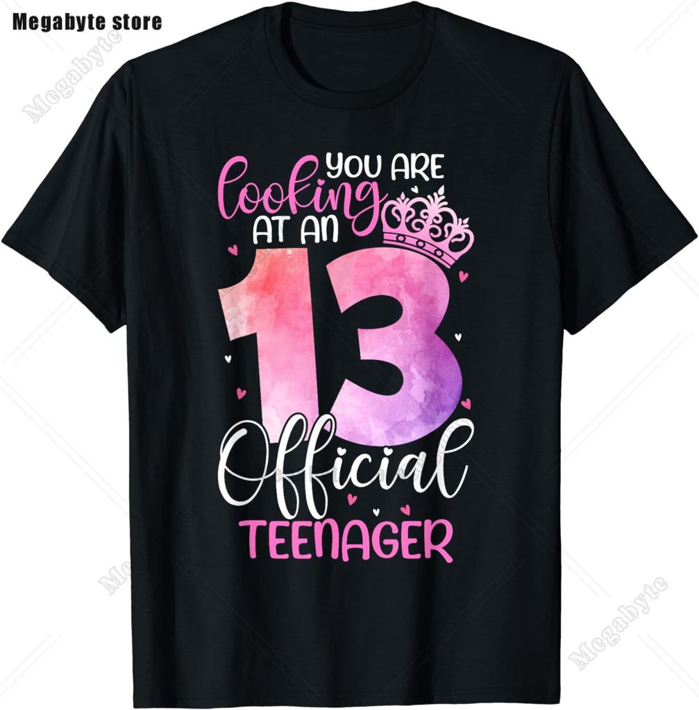 13th Birthday Game Level 13 Unlocked Official Teenager Gamer TShirt Unisex Women Soft Printed Clothing Streetwear Graphic T Shirts