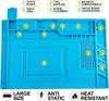 Коврик для паяльной станции, силиконовый рабочий коврик, термостойкий, 932°F, антистатический магнитный коврик для ремонта электронных телефонов, ноутбуков, часов