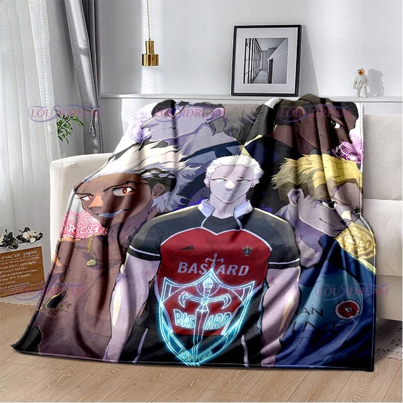 Одеяло с синим замком из японского мультфильма аниме, теплое, уютное домашнее одеяло для кровати, дивана, дивана, легкие подарки для мальчика