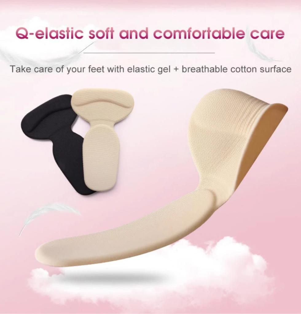 1Pair T-Shape Shoe Heel Insoles Foot Heel Pad Sports Shoes Adjustable Antiwear Feet Inserts Insoles Heel Protector Sticker