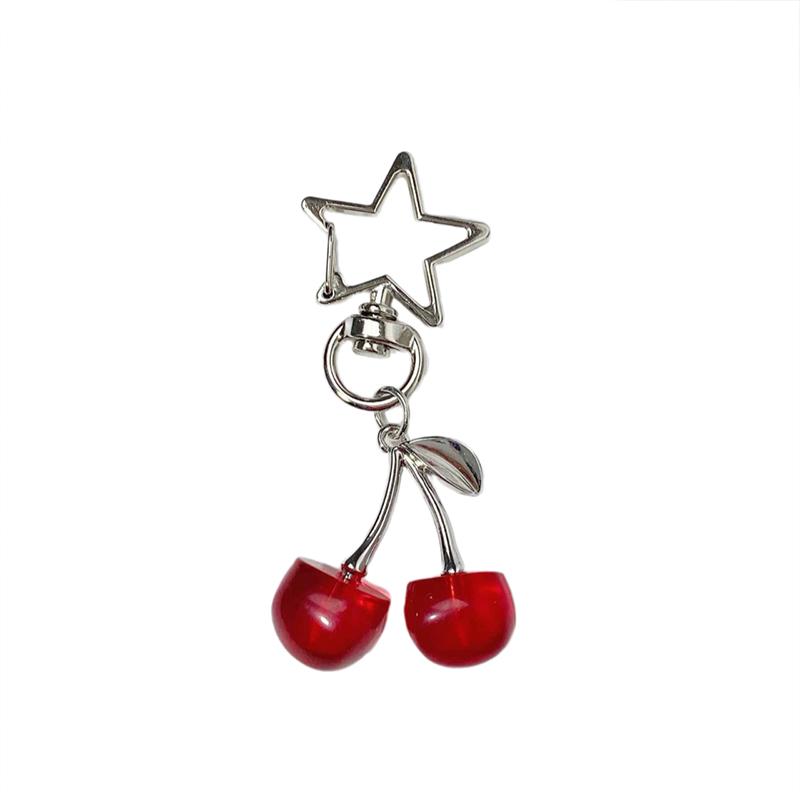 Корейская мода брелок в виде вишни сладкий свежий имитация фруктов брелок для женщин и девочек сумка подвеска сумка наплечные сумки брелок