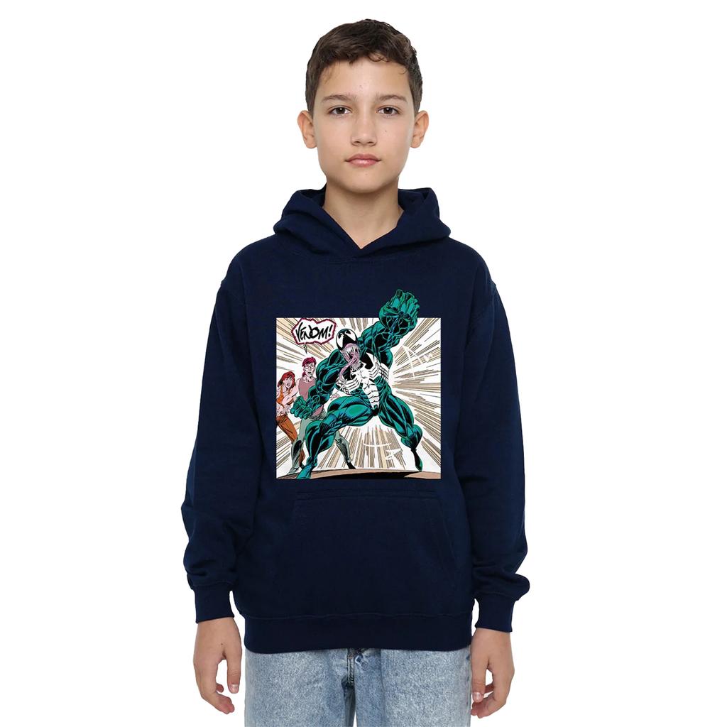 Venom Childrens/Kids Comic Pull Over Hoodie