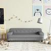 Children's Sofa Grey 90x53x30 Cm Faux Leather