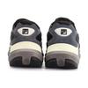 FILA Flusso Icona Textile, Top Grain Cow Leather Low top Casual Shoes Men's Black Gray F12M213113FBT