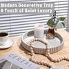 Wavy Edge Modern Decorative Tray Round Shape Multifunctional Tray New Storage Tray  Coffee Table