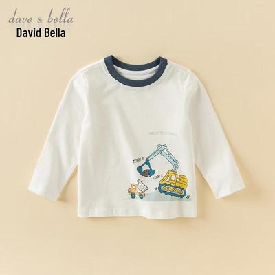 Майка с длинным рукавом с принтом для мальчиков David Bella