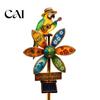 Backyard Patio Decor Resin Solar Parrot Garden Light Ground Stake, Waterproof Outdoor Stake Tropical Energy Saving Lamps Yard for Lawn Pathway